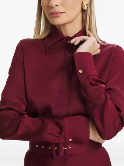 Il Volo Kate Belted Maxi Dress In Red