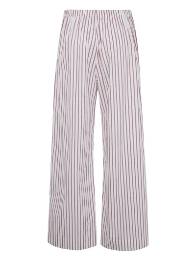 By Malene Birger Cabello Striped Trousers In Pink