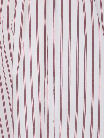 By Malene Birger Cabello Striped Trousers In Pink