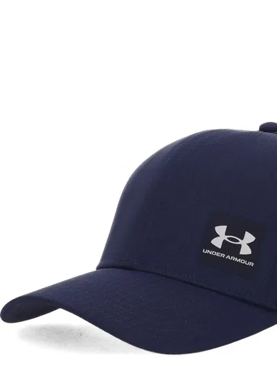 Under Armour Logo Patch Cap In Blue