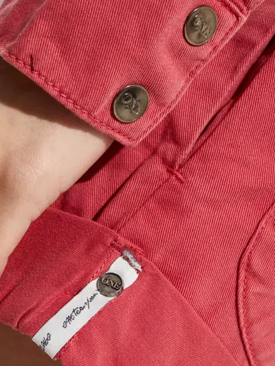 One Teaspoon Prophecy Buttoned Jumpsuit In Red