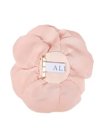 Alina Flower Shaped Brooch In Pink