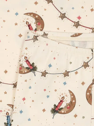 Konges Sløjd Moon Star Printed Top (set Of Two) In Neutral