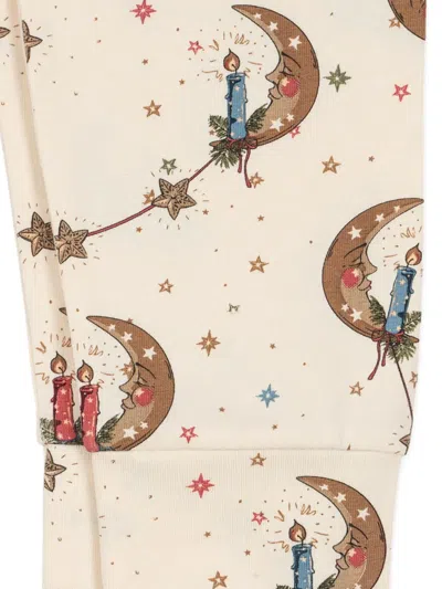Konges Sløjd Moon Star Printed Top (set Of Two) In Neutral