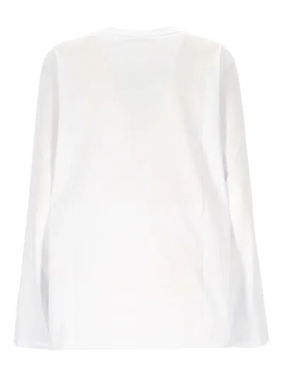 Giada Benincasa Embroidered Long-sleeves T-shirt In Gray