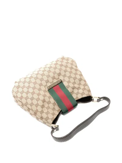 Pre-owned Gucci 2000-2015 Gg Canvas Shoulderbag In Neutral
