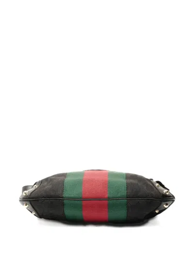 Pre-owned Gucci 2000-2015 Canvas Shoulder Bag In Black