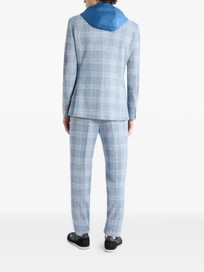 Etro Panelled Blazer In Blue