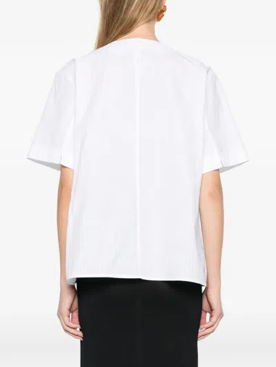 Jil Sander Short-sleeve Blouse In White