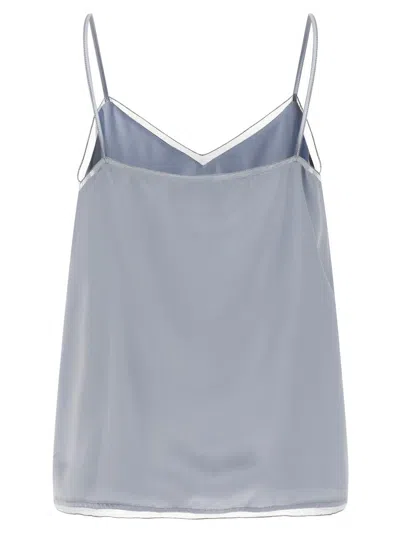 Fabiana Filippi Lingerie Top Tops Light Blue In Blue