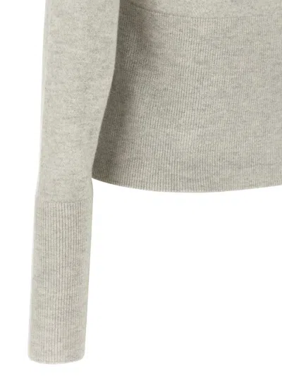Chloé Collar Cardigan In Gray