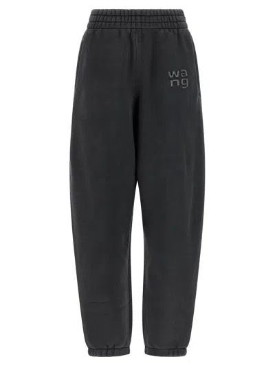 Alexander Wang T Sweatpant With Hotfix Logo In Black