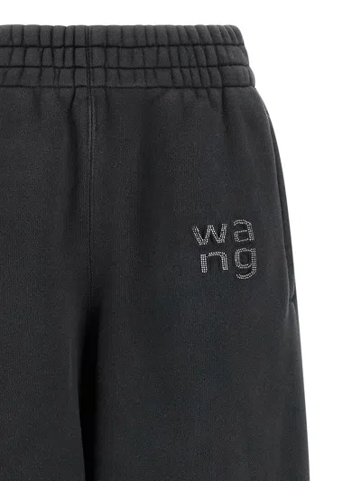 Alexander Wang T Sweatpant With Hotfix Logo In Black