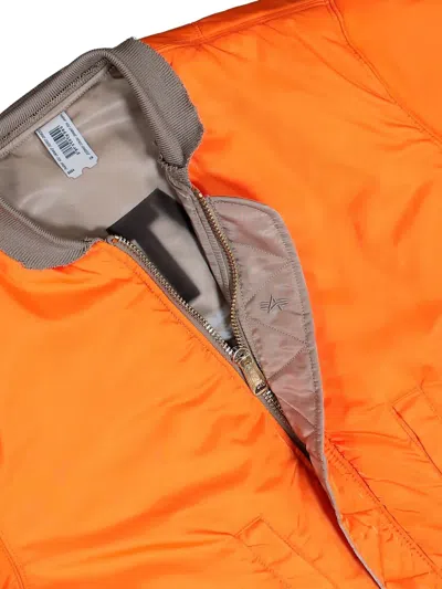Prototypes Alpha Industries Sprayed Bomber Jacket Sand In Brown