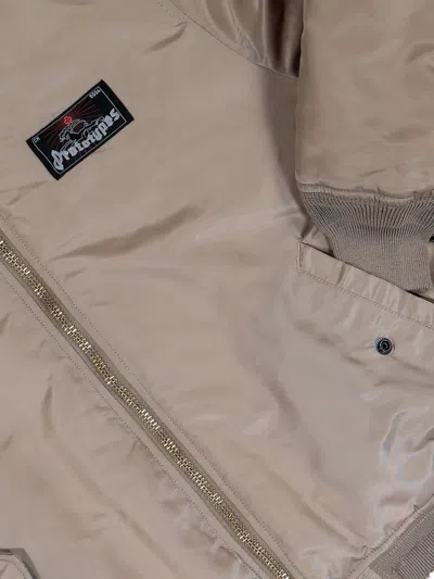 Prototypes Alpha Industries Sprayed Bomber Jacket Sand In Brown