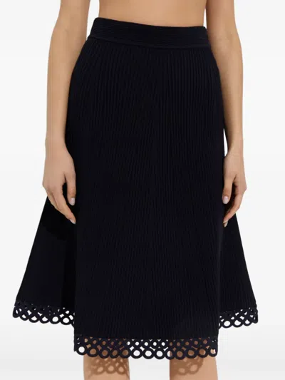 Simkhai Livina A-line Midi Skirt In Blue