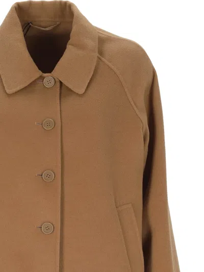 Marella Buttoned Jacket In Brown