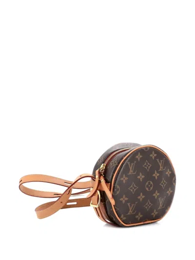 Pre-owned Louis Vuitton Boite Chapeau Souple Bag Monogram Canvas Pm Crossbody Bag In Brown