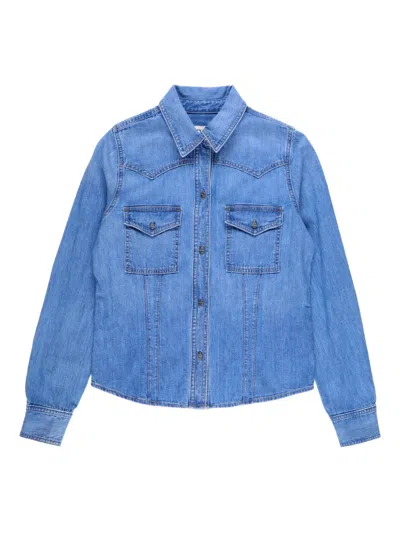 Twp Mustang Sally Denim Shirt In Blue