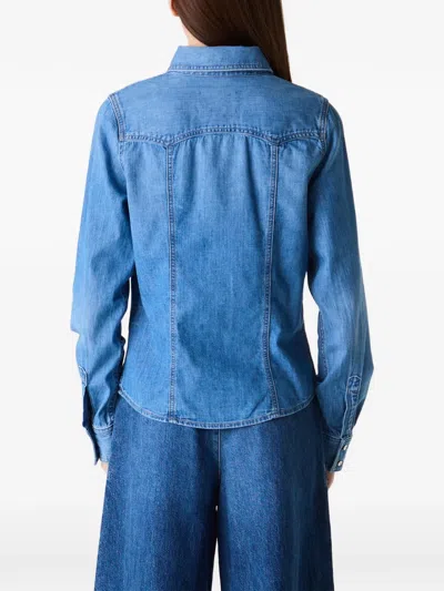 Twp Mustang Sally Denim Shirt In Blue