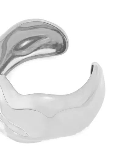 Naked Wolfe Xena Textured Bangle In Metallic