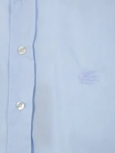 Etro Tailored Shirt Button Down Collar Long Sleeves In Black