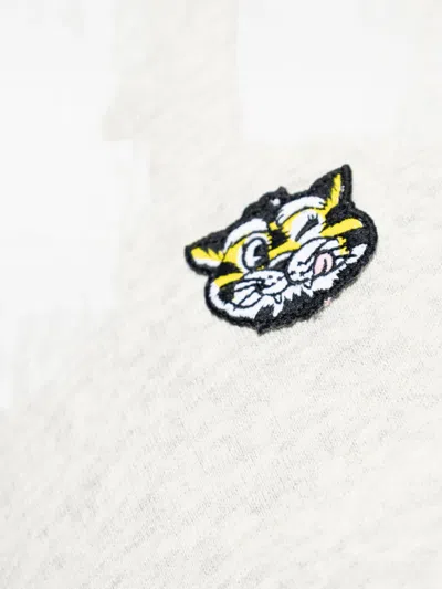 Kenzo Appliqué-detail Sweatshirt In White