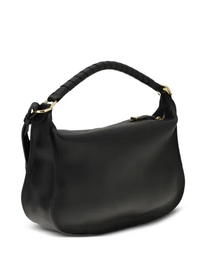 Chloé Small Marcie Leather Shoulder Bag In Black