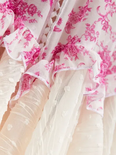 Chio Floral Lace Skirt In Multi