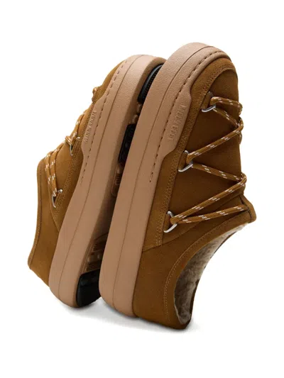 Moon Boot Park Suede Slipper Sneakers In Brown