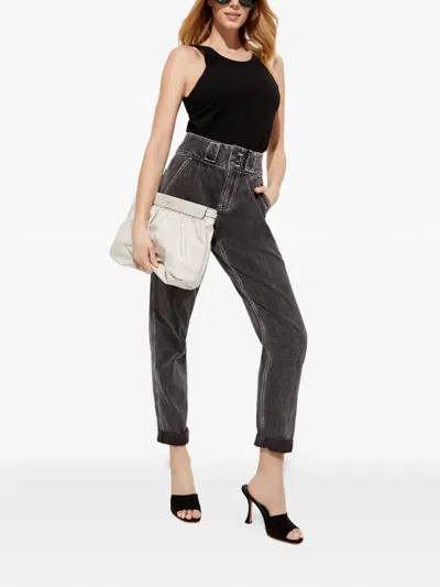 Ixiah Ribbed Tank Top In Black