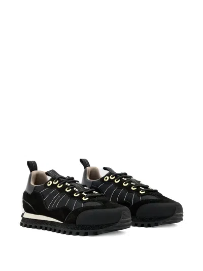 Allsaints Nevis Lace-fastening Sneakers In Black