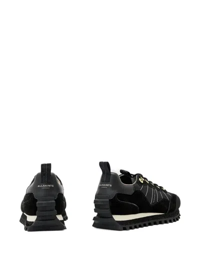 Allsaints Nevis Lace-fastening Sneakers In Black