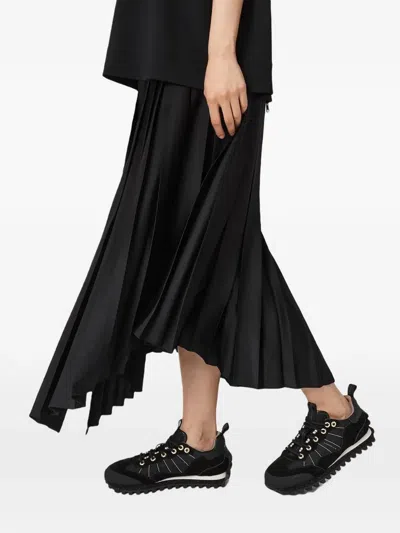 Allsaints Nevis Lace-fastening Sneakers In Black