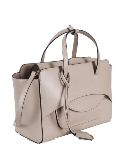 Hidesins Medium Flap Tote Bag In Gray