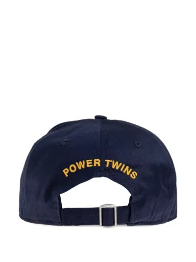 Dsquared2 Logo-printed Distressed Baseball Cap In Blue