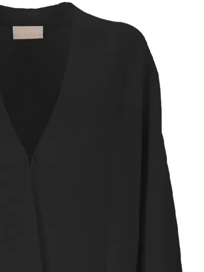 Hemisphere Open-front Cardigan In Black