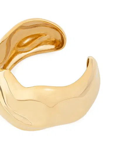 Naked Wolfe Xena Sculpted Bangle In Gold