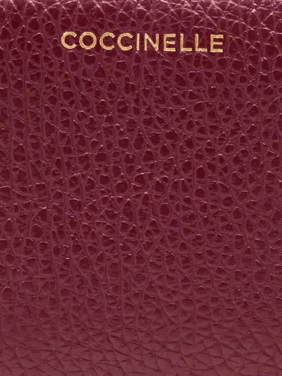 Coccinelle Large C-me Wallet In Burgundy