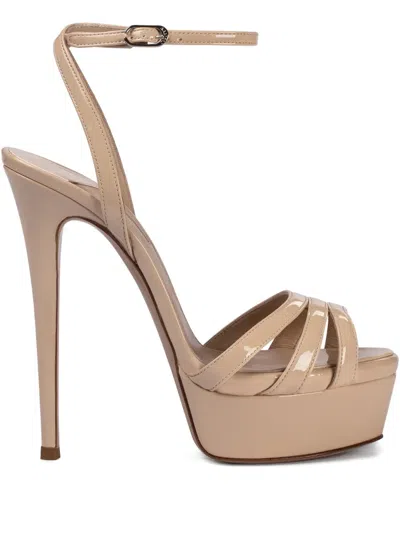 Le Silla Lola Platform Sandals In Neutral