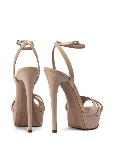 Le Silla Lola Platform Sandals In Neutral