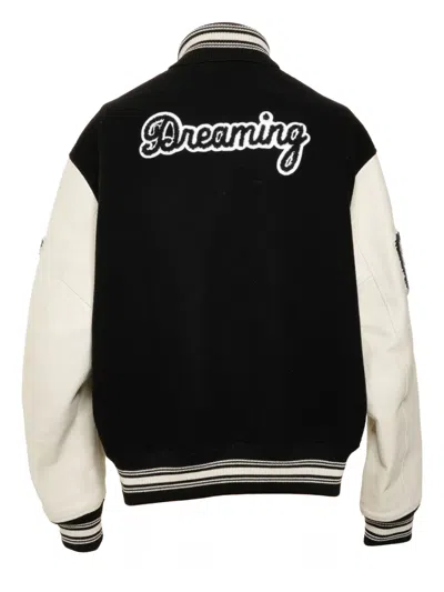 Pre-owned Louis Vuitton 2019 Appliqué Bomber Jacket In Black