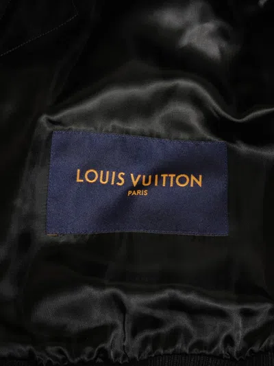 Pre-owned Louis Vuitton 2019 Appliqué Bomber Jacket In Black