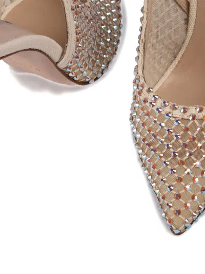 Le Silla Gilda Embellished Slingback Pumps In Neutral