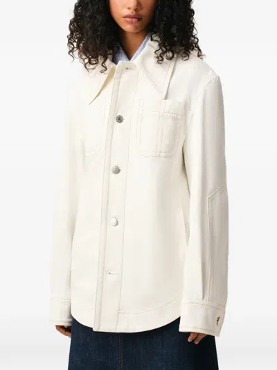 Ami Alexandre Mattiussi Button-up Shirt Jacket In Neutral