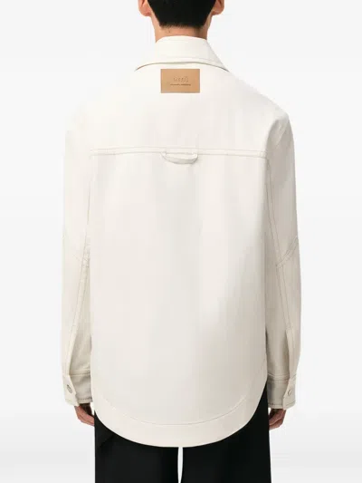 Ami Alexandre Mattiussi Button-up Shirt Jacket In Neutral
