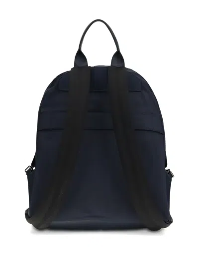 Kiton Zip-pocket Backpack In Blue