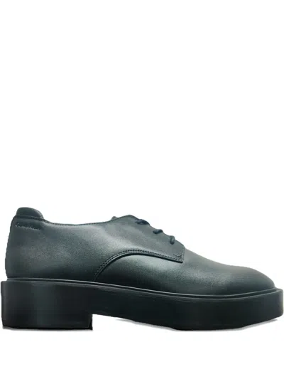 Calvin Klein Platform Lace-up Derby Shoes In Green