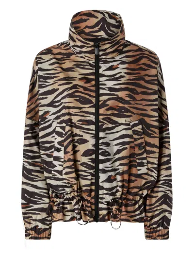 Pinko Tiger-print Jacket In Animal Print