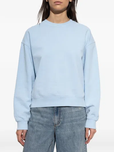 Samsoe & Samsoe Crew-neck Sweatshirt In Blue